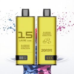 Lavie Cube 20000 Puffs Áfonya Málna Buborékrágó 28ML 5% nikotin 600mAh