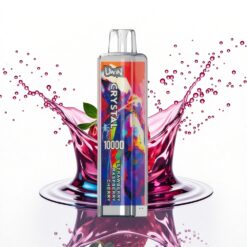 Uwin Crystal 10000 Puffs Eper Málna Cseresznye RGB 650mAh 18ml 0.8 Ohm