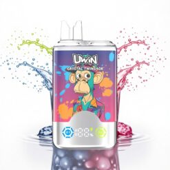 Uwin Crystal Twins 40000 Puffs Eper-Kivi Szőlő Jég Dupla Íz 850mAh Mesh Coil