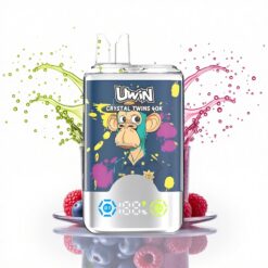 Uwin Crystal Twins 40000 Puffs Kivi Márkuja Guava Áfonya Málna Kettős Íz 850mAh 0.6Ohm
