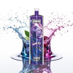 Uwin Shisha Hookah Crystal 20000 Puffs Szőlő Jég Mesh tekercs 650 mAh